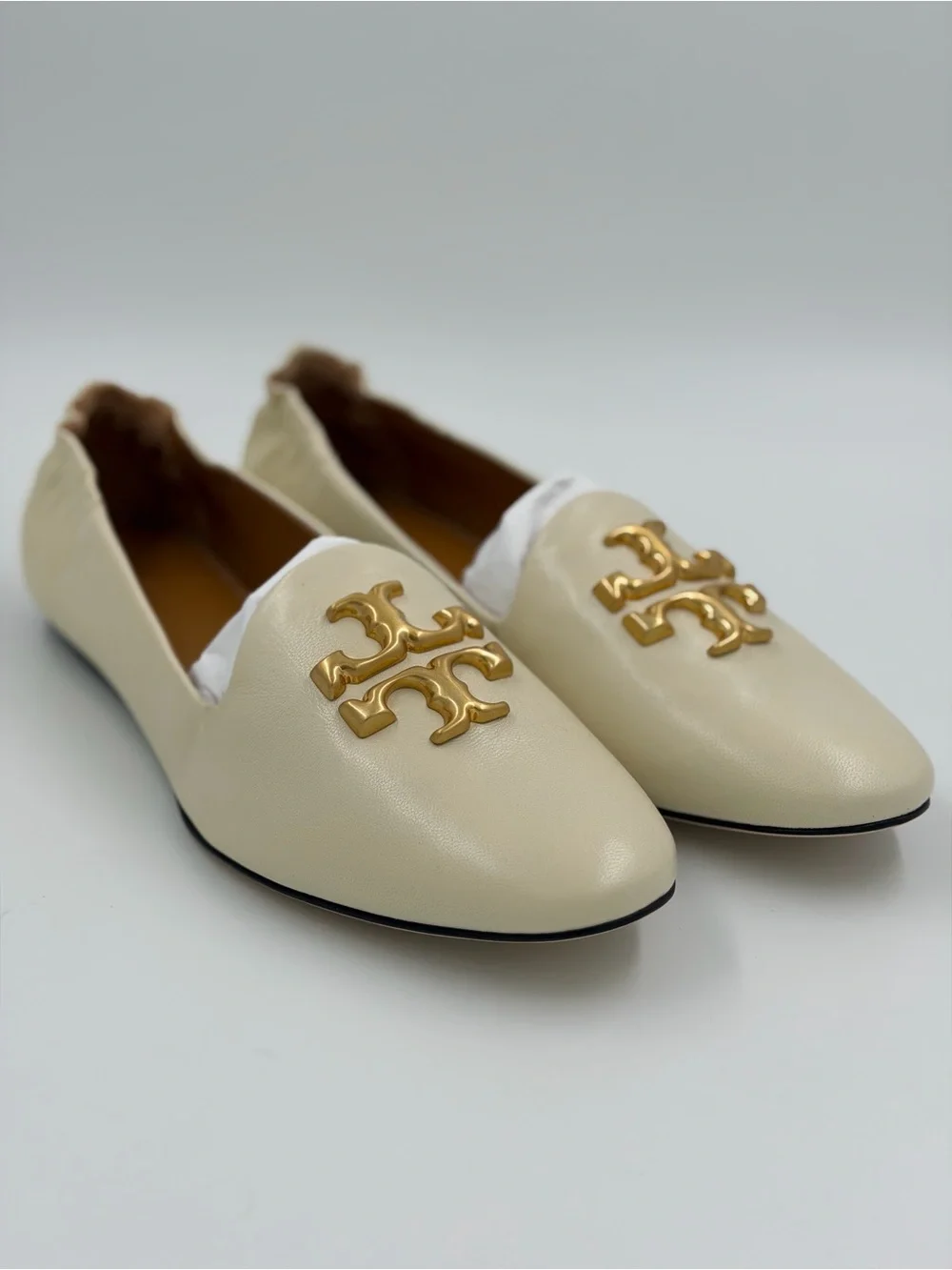 Tory Burch Eleanor Loafers – New Cream – Size 8